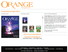 Tablet Screenshot of orangemagazineny.com